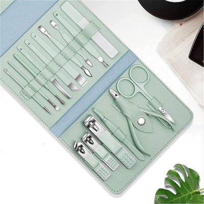Picture of 16 in 1 Premium Stainless Steel Nail Care & Beauty Tool Set