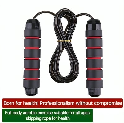 Picture of Jump Rope Adult Steel Wire Skipping Rope For Men And Women To Lose Weight Bearing Fitness Fat-burning Special Skipping Rope Jumping Rope For Students Special For High School Entrance Examination Sporting Goods Physical Training - Less Maintenance