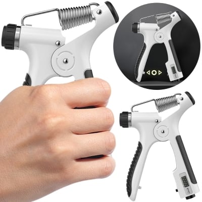 Picture of 1 pis 10-100KG freely Adjustable T-Shaped Heavy Grips Hand strengthener Non-Slip Griper Power Gym Fitness High Quality Professional Hand Exercise Equipment Grip Forarm Injury Finger Muscle  Recovery Electronic Counting 4 Digit Display - T shape