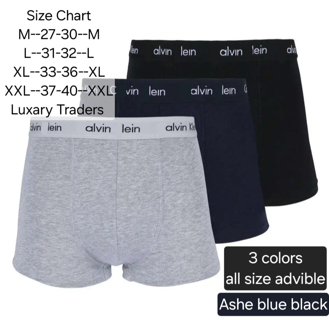 Picture of 3 Pis Cotton Box Boxer Underwear Set For Men Best Quality Comfortable Short Pant-Male Underpant Shorts Well Designed Brif - Multiple Size Advible The Day Ultimate Top - Kaluin