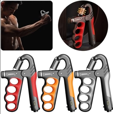 Picture of 1 pis 10-100Kg Adjustable Hand Gripper Heavy Hand Strengthner High Quality Non Slip Griper Professional Hand Exercise Finger Muscle Recovery Electronic Counting 4 Digit Display Home Gym Equipment Wrist Trainer Finger Fitness - 4 Finger Model