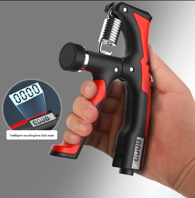 Picture of 1 Pis Adjustable Electronic Counting Hand strengthen For Men & Woman - High Quality Non Slip Professional Wrist Training Equipment -10-100 Kg Finger Muscle Recovery Griper - A Shoe Model