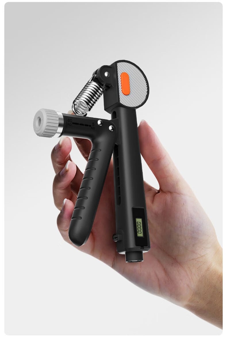 Picture of 1 pis 5-60Kg Adjustable Heavy Hand Strengthner High Quality Non Slip Griper Professional Hand Exercise Finger Muscle Recovery Electronic Counting 4 Digit Display Home Gym Equipment Wrist Trainer Finger Fitness - T 088 Model