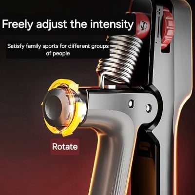 Picture of New Charge Electronic Counting Grip Strengthener 5-100 kg Hand Trainer Professional Wrist Strengthener Adjustable Grip Strengthener - LCD Timing Display