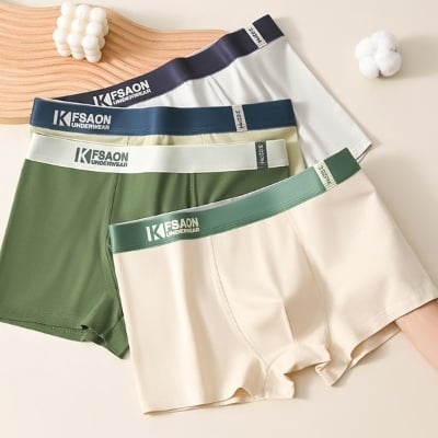 Picture of K FSAON Underwear Boxer Men's Underwear Men's Antibacterial - 1 Pis - Youth Pure Cotton Model Breathable Mid-Waist Trendy Boxer Short Shorts - 1 pis Underwear