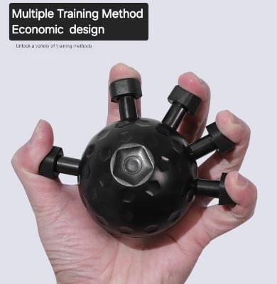 Picture of Ball Hand Griper Hand Exercise Equipment High Quality Non Slip Griper Professional Hand Exercise Finger Muscle Recovery Hand Griper Wrist Training - Ball 5 Finger