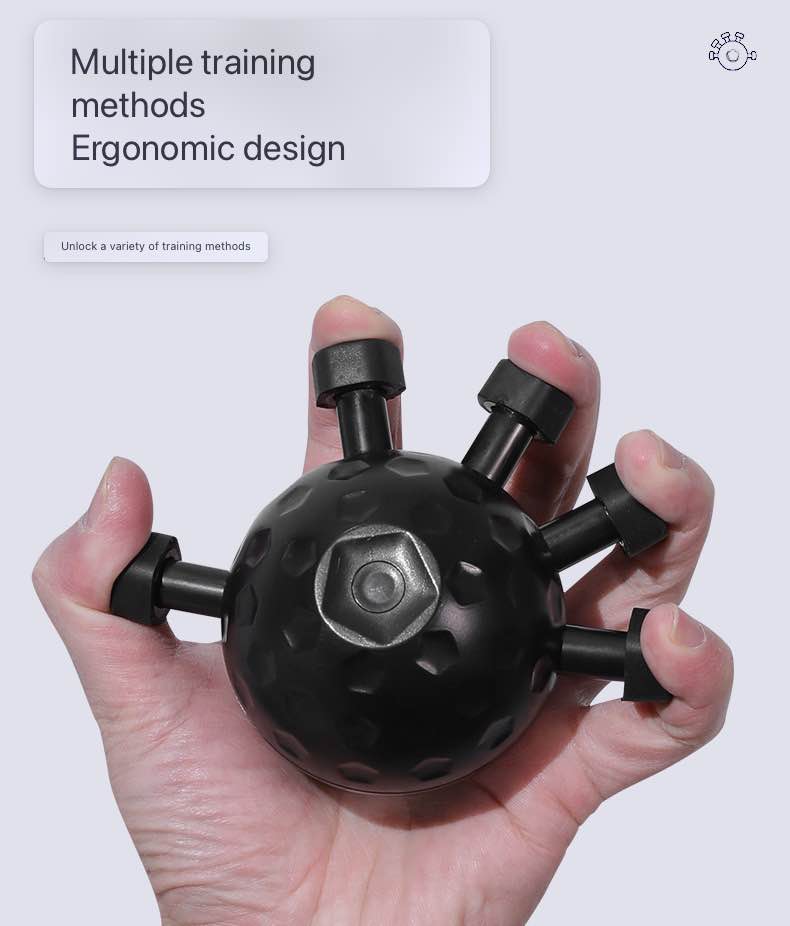 Picture of Ball Hand Griper Hand Exercise Equipment High Quality Non Slip Griper Professional Hand Exercise Finger Muscle Recovery Hand Griper Wrist Training - Ball 5 Finger
