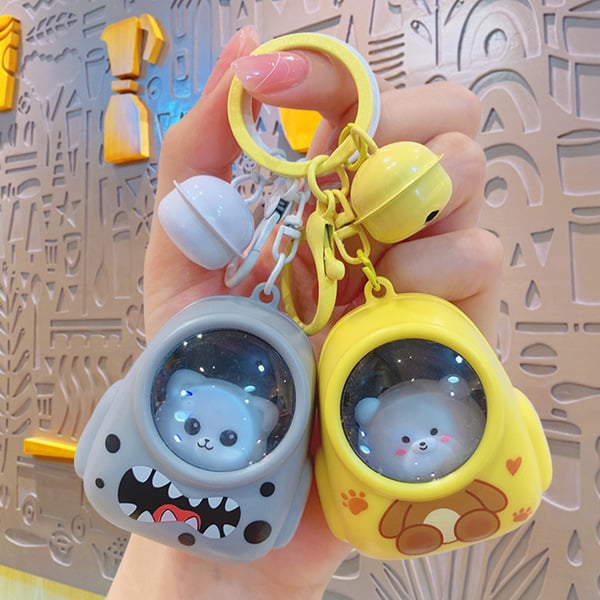 Picture of Luminous Night Light Internet Celebrity Keychain Small Gift Wholesale Beautiful Key Chain Pendant Gift Doll Bag Ornament