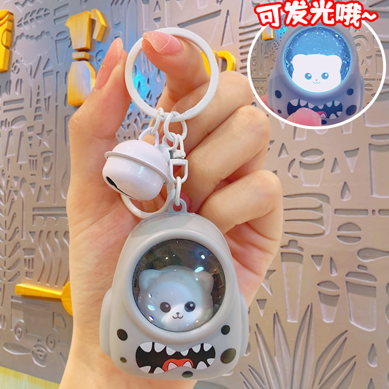 Picture of Luminous Night Light Internet Celebrity Keychain Small Gift Wholesale Beautiful Key Chain Pendant Gift Doll Bag Ornament