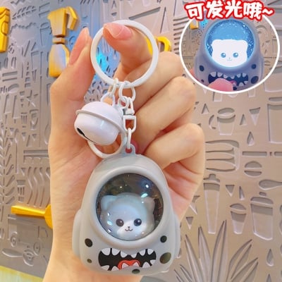 Picture of Luminous Night Light Internet Celebrity Keychain Small Gift Wholesale Beautiful Key Chain Pendant Gift Doll Bag Ornament