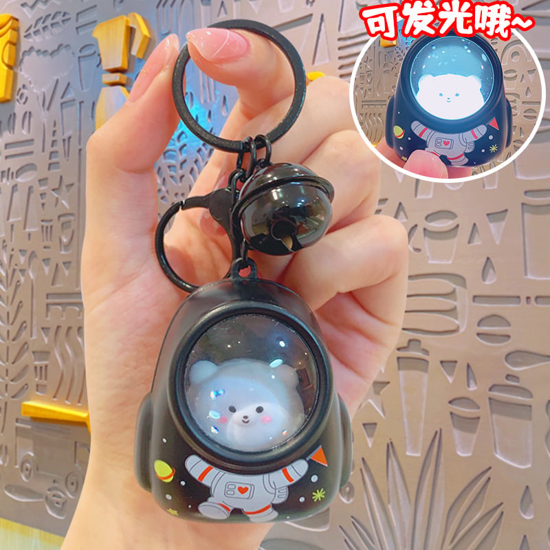 Picture of Luminous Night Light Internet Celebrity Keychain Small Gift Wholesale Beautiful Key Chain Pendant Gift Doll Bag Ornament