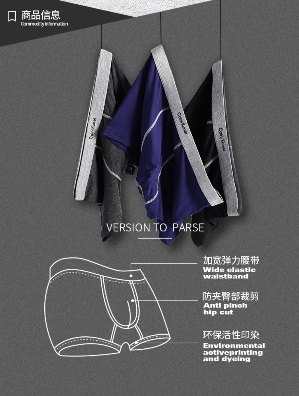 Picture of Calni Kelni Underwear For Men Best Quality Boxer