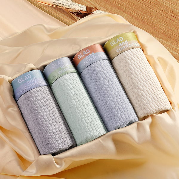 Picture of Baby Cotton Fabric Underwear Boxer For Men - Men's Underwear Men's Antibacterial Youth Pure Cotton Model Breathable Mid-Waist Trendy Boxer Short Shorts