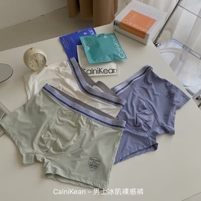 Picture of 3 pis Box Ice Silk Luxary Underwear For Men - Skin's Touch - The Smooth And Delicate Skin-Fitting Feeling Is The Most Comfortable Underwear You Have Ever Worn In Your Life - Individual Packging Underwear With Box - CalniKean Skin Ice Silk 1 Box