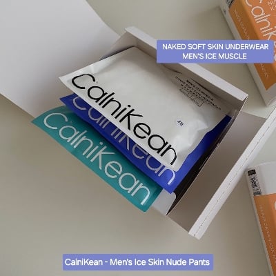 Picture of 3 pis Box Ice Silk Luxary Underwear For Men - Skin's Touch - The Smooth And Delicate Skin-Fitting Feeling Is The Most Comfortable Underwear You Have Ever Worn In Your Life - Individual Packging Underwear With Box - CalniKean Skin Ice Silk 1 Box