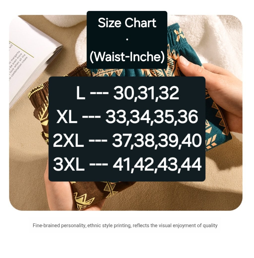 Picture of Tribal Print Short Boxer Men's Underwear Men's Antibacterial Youth Pure Cotton Model Breathable Mid-Waist Trendy Boxer Short Shorts