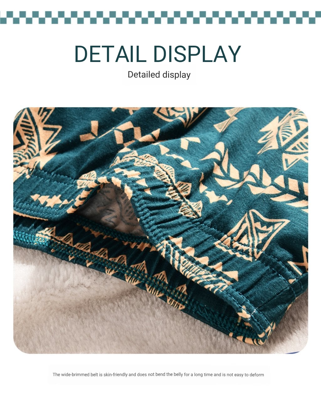 Picture of Tribal Print Short Boxer Men's Underwear Men's Antibacterial Youth Pure Cotton Model Breathable Mid-Waist Trendy Boxer Short Shorts