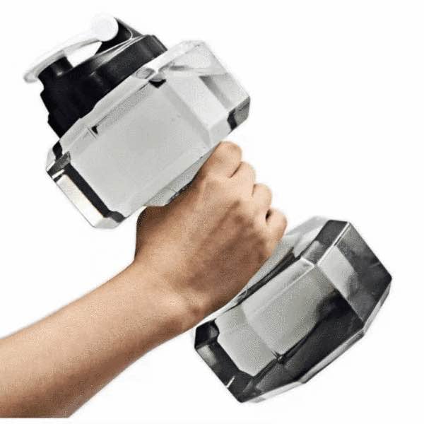 Picture of 2500 ml Dumbbell Water Gym Bottle Large Capacity 5L Fitness Dumbbell Cup Creative Sports Kettle Men's Portable Personalized Plastic Space Cup Drop-Resistant Leak-Proof