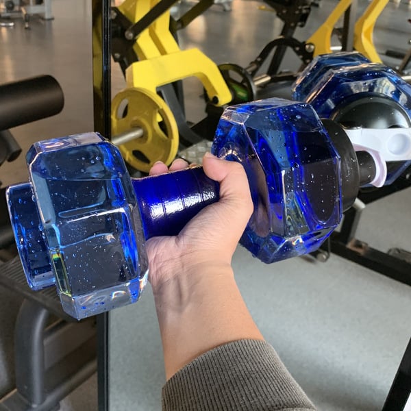 Picture of 2500 ml Dumbbell Water Gym Bottle Large Capacity 5L Fitness Dumbbell Cup Creative Sports Kettle Men's Portable Personalized Plastic Space Cup Drop-Resistant Leak-Proof