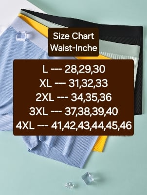Picture of Men's Underwear Pure Water Silk Men's Boxer Briefs Boys Trendy Breathable Teenagers Boxer Shorts Thin  - 1 Pis Water Silk Boxer