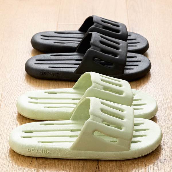 Picture of Bathroom Non Slip Slippers Washroom Sandels Men's Summer Bathroom Accessories Leaky Hollow Quick Drying Bathroom Shower Slippers For Women