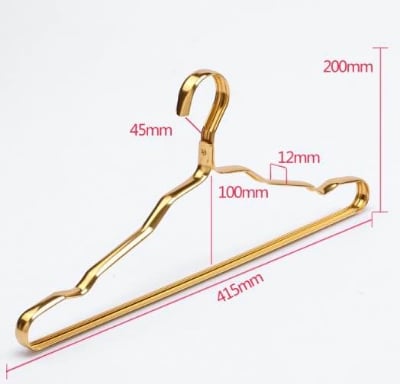 Picture of 10 Pis Clothes Hanger Special Alluminum Alloy Dipped Dormitory Home Clothes Support Wet and Dry children's Clothes Drying Rack Metal Non-slip Clothes Support