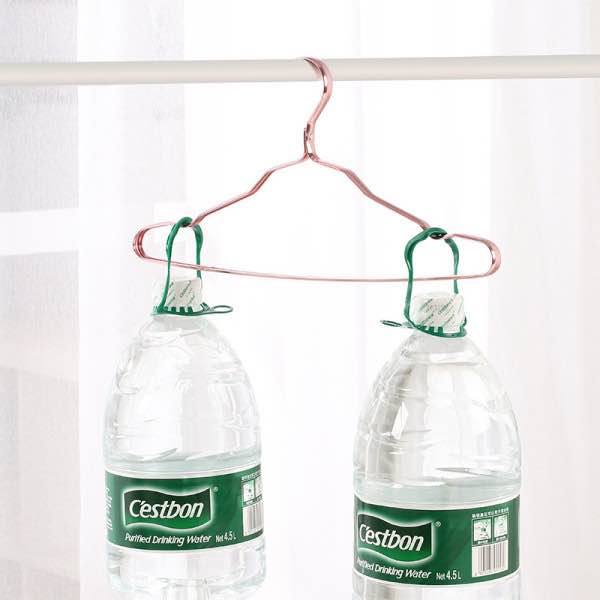 Picture of 10 Pis Clothes Hanger Special Alluminum Alloy Dipped Dormitory Home Clothes Support Wet and Dry children's Clothes Drying Rack Metal Non-slip Clothes Support