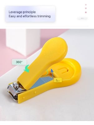 Picture of Baby Nail Clippers Stainless Steel Anti-Meat Nail Newborn Toddler Safty Clippers Baby Hygiene Grooming Kit Manicure Nail Clippers Child Nail Trimmer