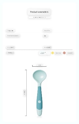 Picture of Baby Twist Large Soup Spoon Bendable Baby Training Eating Spoon Children's Tableware Food Supplements Baby Spoon