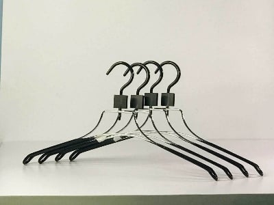 Picture of 10 Pis Premium Metal Cloth Hanger - Heavy Duty, Rustproof & Space Saving Design - 106 Cloth Hanger - Top Quality