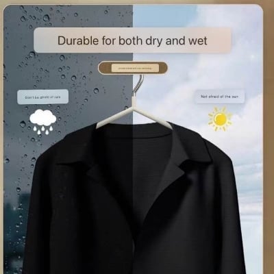 Picture of Clothes Hanger 10 pis , Non-Slip, Traceless, Plastic-Impregnated, Household Clothes Hanging, Balcony Anti-Shoulder Corner Clothes Hanger, Clothing Store Special Clothes Drying Support