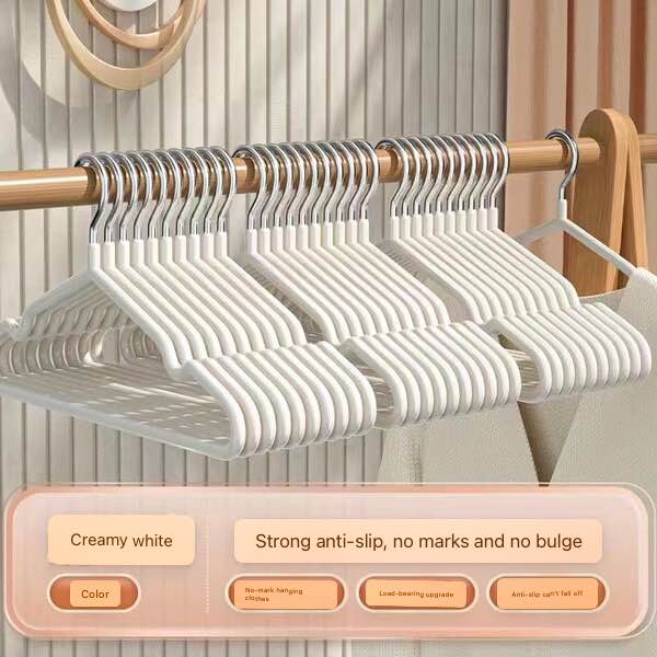 Picture of Clothes Hanger 10 pis , Non-Slip, Traceless, Plastic-Impregnated, Household Clothes Hanging, Balcony Anti-Shoulder Corner Clothes Hanger, Clothing Store Special Clothes Drying Support