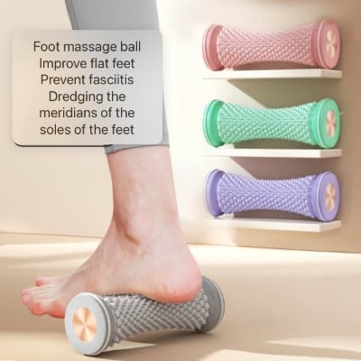 Picture of Foot Massage Roller Pain Relief Multifunction Foot Massage Roller Foot Tendon And Collateral Dredging Roller Trainer Hand Leg Back Pain Therapy Deep Tissue Trigger Point Recovery Muscle Relaxation