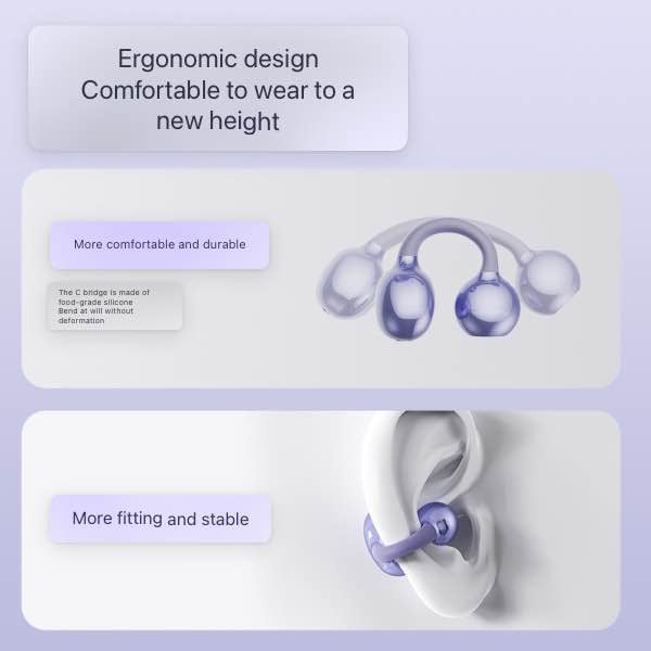 Picture of New Non-In-Ear Bluetooth Headset, Effective Noise Reduction, Low Latency, Lossless Sound Quality, Bone Conduction Running Sports - Q71