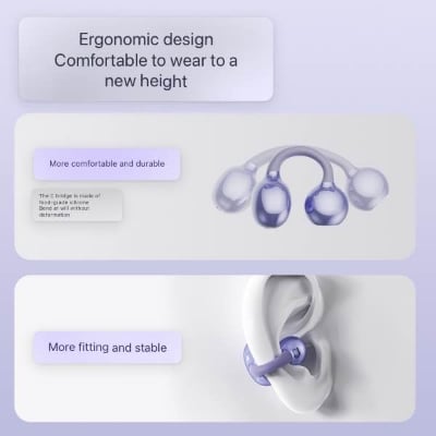 Picture of New Non-In-Ear Bluetooth Headset, Effective Noise Reduction, Low Latency, Lossless Sound Quality, Bone Conduction Running Sports - Q71
