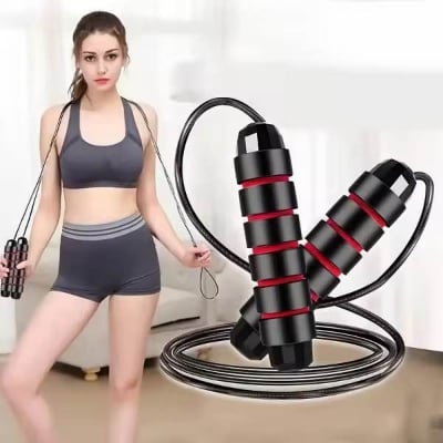 Picture of FITNESS Adjustable Skipping Rope Tangle-free Jump Rope Fitness Rope Sports Rope Steel Wire Rope for Skipping