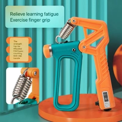 Picture of 5-80kg Counting Adjustable Grip Strength Device Finger Strength Fitness Equipment Tpe Rubberized Strength Training