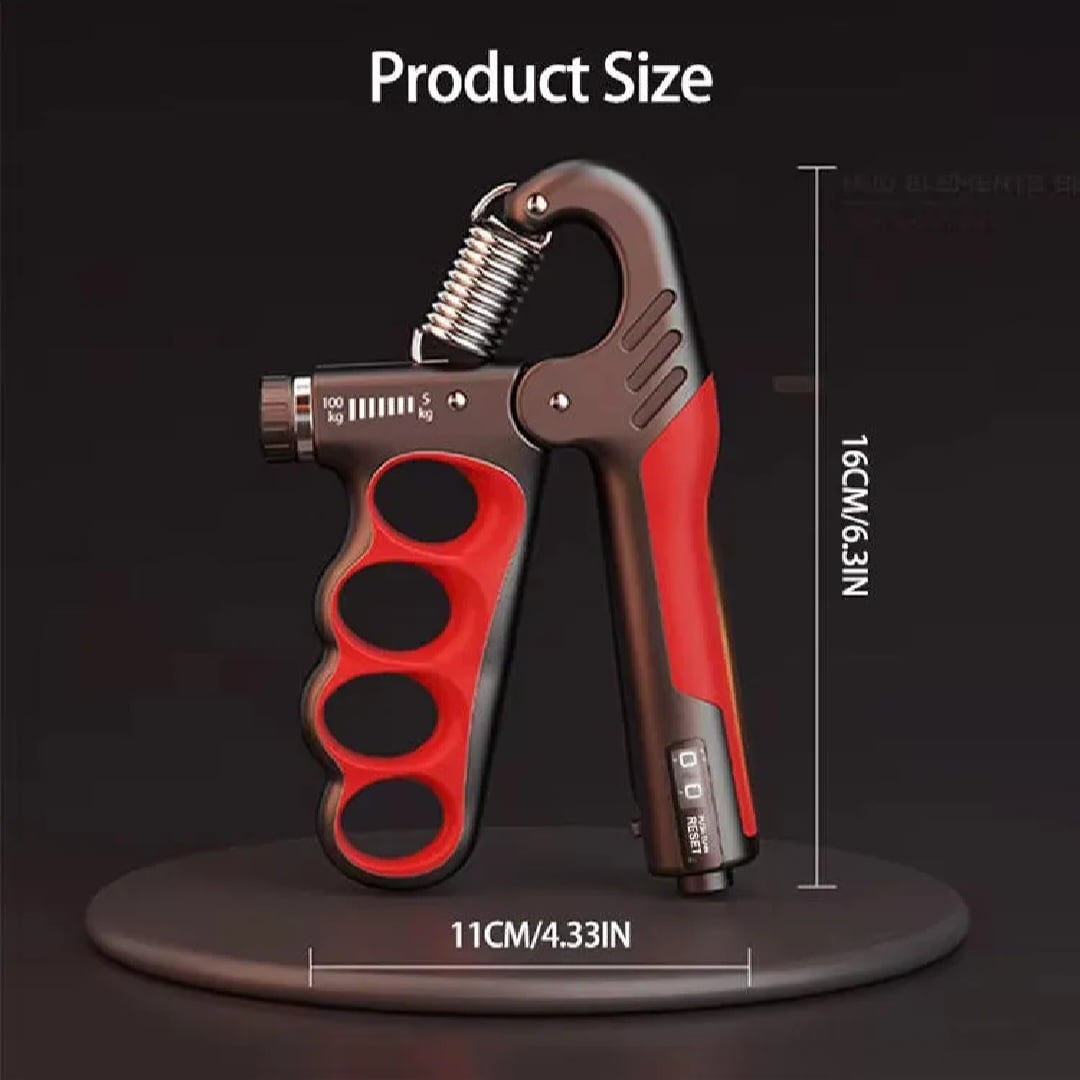 Picture of TA Hand Gripper 5-100KG with Counter- Adjustable Grip Strength Trainer for Gym, Wrist & Forearm Workout, Finger Gripper for Hand Exercise, Non-Slip Metal Gripper .th 60kg 100kg 220lbs Resistance for Men & Women