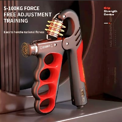 Picture of Pro Adjustable Hand Grip Exercise Hand Gripper Spring 5-100Kg Digital Counter Handgrip Arm Finger Arm Exercise Gym Yonex Badminton Muscle Exercise