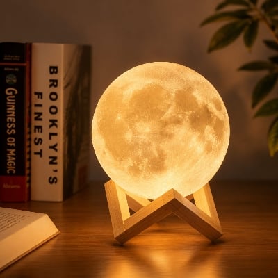 Picture of 3D LED Moon Lamp
