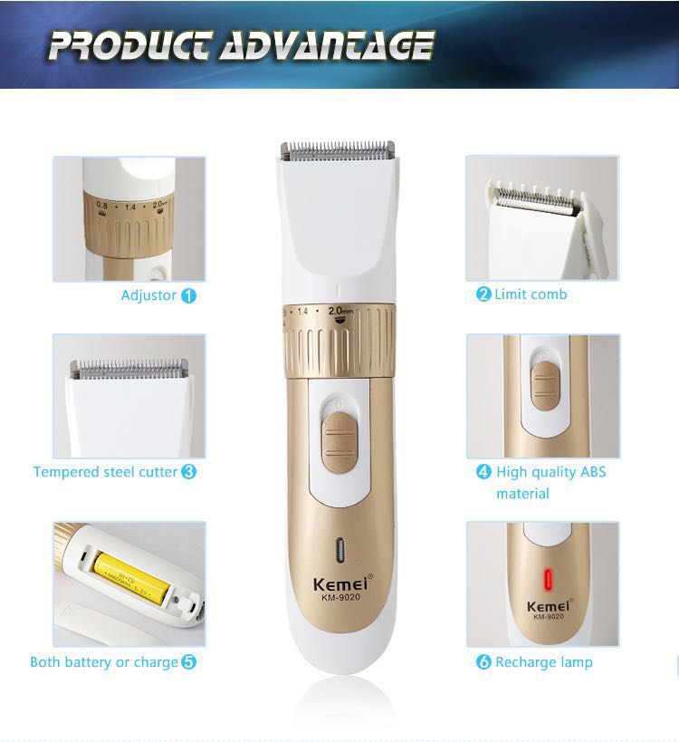 Picture of Kemei KM - 9020 Electric Hair Clipper/ trimmer for men - Gold