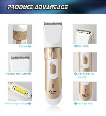 Picture of Kemei - Km 9020 - Gold and White - Hair Trimmer