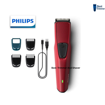 Picture of Philips BT1235/18 Series-1000 Rechargeable Beard Trimmer - Maroon