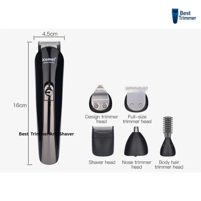 Picture of Kemei KM-600 Trimmer Combo - Black