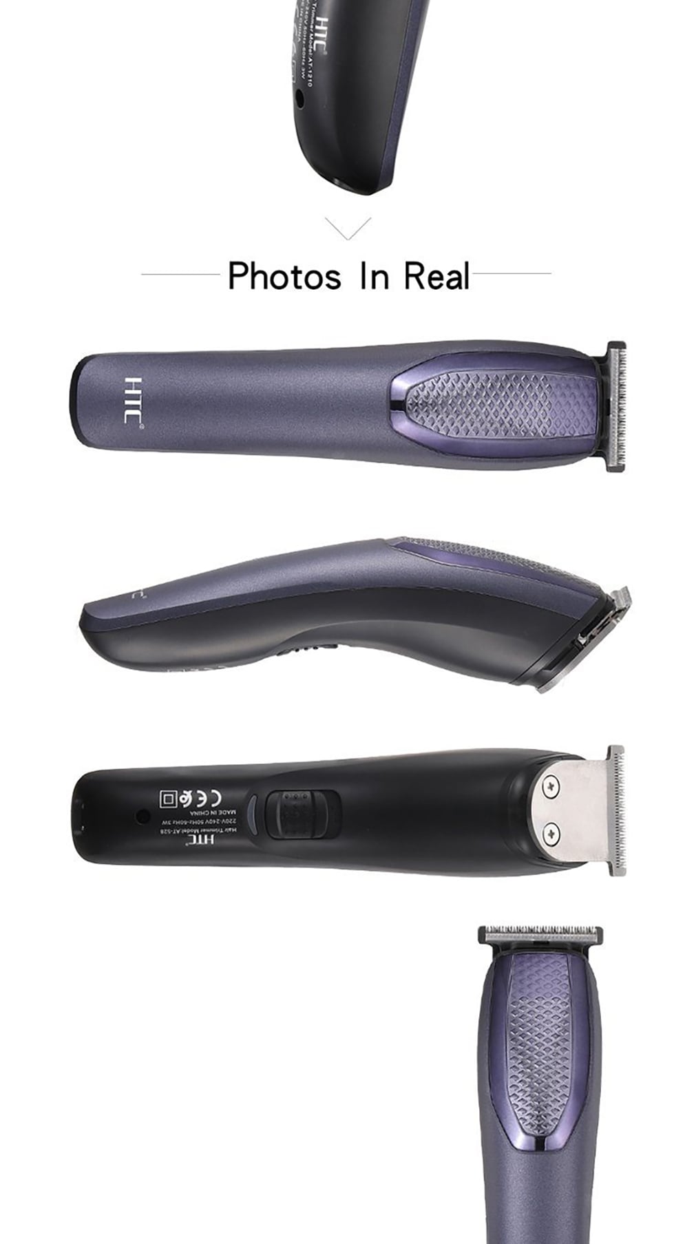Picture of HTC AT-1210 Rechargeable 4 Clipper Hair Trimmer for Men