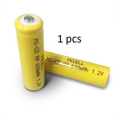 Picture of 1.2V 600 mAh (For Trimmer Battery) Rechargeable Heavy Duty Aa Battery Ni-Cd.-Batteries for Kemei, Htc, Gami, Trimmer.1 Pcs - Yellow