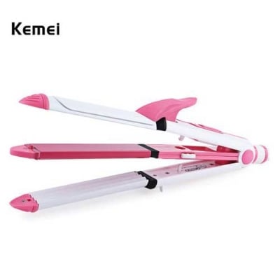 Picture of Kemei KM-1213 Professional Multifunction 3 In 1 Electric Ceramic Iron Wave Hair Curler Straighter