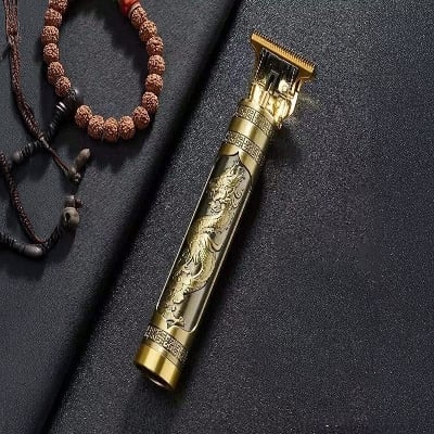 Picture of Vintage T9 Recharge Professional Hair Trimmer metal body with type C fast charging port - Gold