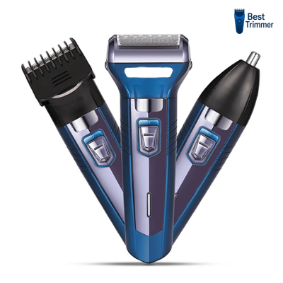 Picture of Kemei KM-6330 (3 in 1) Shaver, Hair ,Beard And Nose Trimmer - Blue