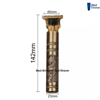 Picture of Vintage T9 Recharge Professional Hair Trimmer metal body with type C fast charging port - Gold